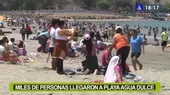 Chorrillos: Desborde y caos en accesos a Agua Dulce durante los feriados - Noticias de playa-agua-dulce