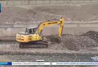 Descolmatan el río Rímac ante riesgo por El Niño