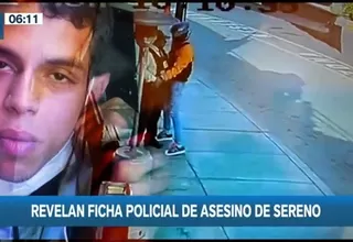 La desconocida ficha policial de 'Maldito Cris', el asesino del sereno de Surco