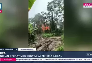 Destruyen maquinaria de minería ilegal valorizada en S/ 4 millones en Huánuco