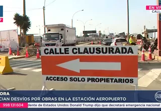 Desvíos por la estación Aeropuerto complican tráfico y movilidad