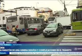 Media Maratón de Lima genera cierres de vías y congestión en varias calles de la ciudad