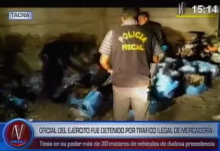 Detienen a mayor del Ejército con contrabando valorizado en 49 mil soles en Tacna