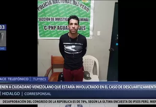 Detienen a venezolano que estaría implicado en caso de descuartizamiento 