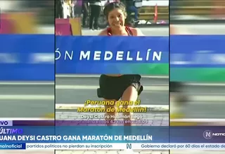 Deysi Castro Huamán se coronó campeona del Maratón de Medellín 2026