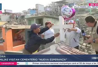 Día de la Madre: Visitas en cementerio Nueva Esperanza