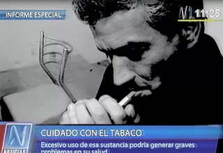 Día Mundial sin Tabaco: excesivo uso genera graves problemas de salud 
