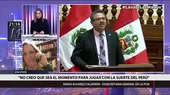 Diana Álvarez-Calderón: No creo que este sea el momento de timbear con la suerte del Perú - Noticias de diana-miloslavich