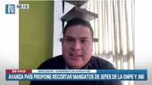 Diego Bazán: Titulares del JNE y de la ONPE deberían dar un paso al costado - Noticias de diego-garcia-sayan