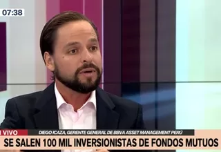 Diego Icaza sobre nivel de inversión en Perú: La figura es más favorable que hace un año