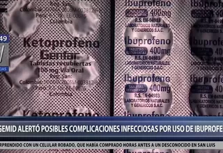 Digemid alertó posibles complicaciones infecciosas por uso de ibuprofeno