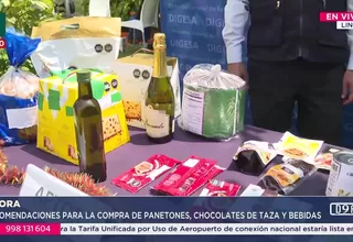 DIGESA advierte sobre productos no aptos a pocos días de Navidad