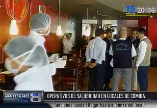 Digesa realiza operativos de salubridad en locales de comida