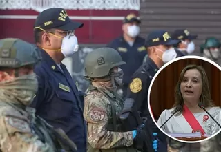 Dina Boluarte anunció aumento salarial para policías y miembros de las FF. AA.