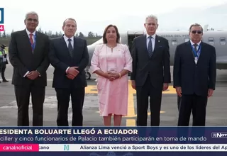 Dina Boluarte asiste a toma de mando de Daniel Noboa en Ecuador