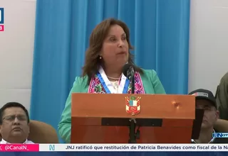 Dina Boluarte: Nuestro gobierno habla con hechos concretos, lejos de los ataques