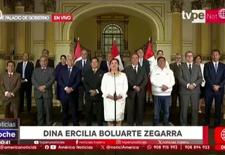 Dina Boluarte dio mensaje desde Palacio tras su vacancia