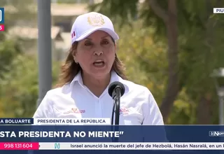 Dina Boluarte: "Esta presidenta no miente"