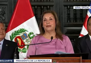 Dina Boluarte: En este gobierno no robamos ni mentimos