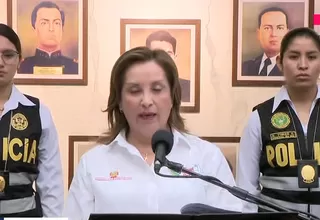 Dina Boluarte: La extorsión tiene las horas contadas