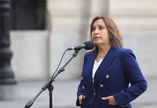 Dina Boluarte llegó a la Fiscalía para declarar por caso "Cofre"