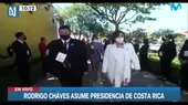 Dina Boluarte llegó a juramentación de Rodrigo Chavez en Costa Rica - Noticias de dina-boluarte