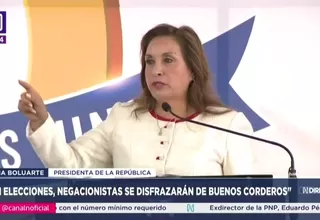 Dina Boluarte pide no respaldar a “negacionistas” en elecciones