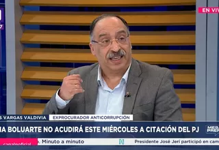 Dina Boluarte puede ser investigada por Fiscalía, dice Vargas