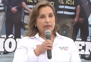 Dina Boluarte reconoce a PNP y Marina por golpe al narcotráfico al decomisar tres toneladas de droga