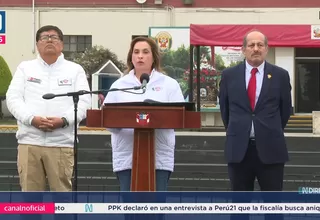 Dina Boluarte: “Somos frontales contra la corrupción”