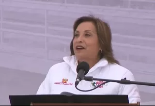 Dina Boluarte: “Trabajamos sin corrupción ni intereses políticos”