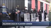 Fiscalía allana local de Perú Libre en Lima y casa de Vladimir Cerrón en Huancayo - Noticias de allanamiento