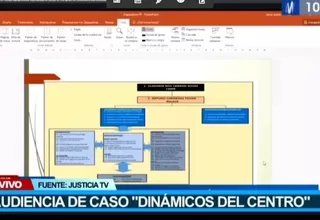 Caso Dinámicos del Centro: Fiscal sustentó pedido de prisión preventiva para investigados