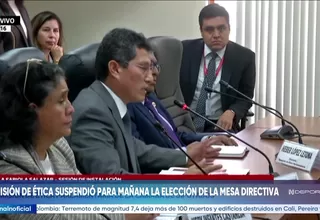 Diputados: Comisión de Ética elegirá mañana a su Mesa Directiva