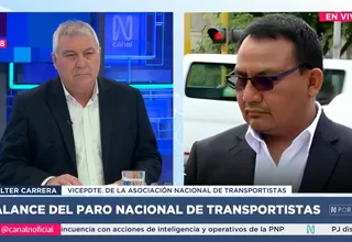 Dirigente de transporte pide la vacancia presidencial