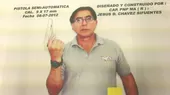 Dirincri: propotipos de armas incautados a Jesús Chávez estaban listos para uso - Noticias de sucamec