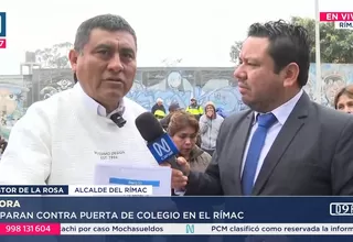 Disparos frente a colegio en el Rímac generan alarma ciudadana