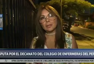 Colegio de Enfermeras: discrepancias por decanato implican a exministra La Rosa