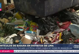 Distritos del Cercado de Lima afectados por aumento de basura