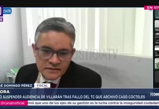 Domingo Pérez pidió suspender juicio a Villarán por fallo del TC en caso Cócteles