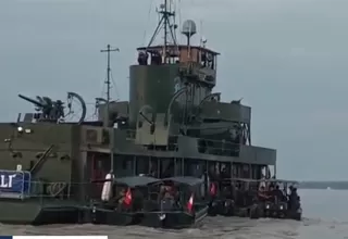 Dos muertos tras hundirse buque BAP en el río Amazonas
