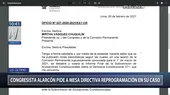 Edgar Alarcón: Legislador pide a la Mesa Directiva reprogramación de su caso - Noticias de reprogramacion