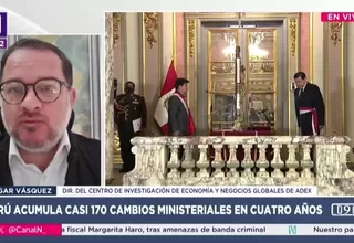 Edgar Vásquez: Alta rotación de ministros afecta ejecución pública