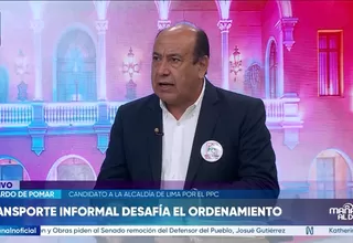 Edgardo de Pomar propone devolver la ATU a la Municipalidad de Lima y formalizar el transporte informal