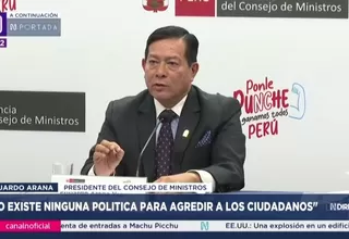 Eduardo Arana: Ejecutivo no ordenó agresiones en protestas