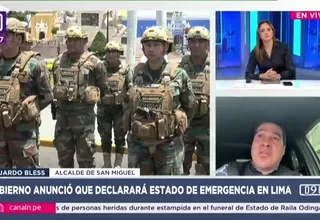 Eduardo Bless: El estado de emergencia debe aplicarse a nivel nacional