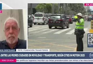 Edwin Derteano: Lima es la ciudad más congestionada y más contaminada del continente