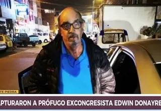 Edwin Donayre pasó su primera noche en Requisitorias tras ser capturado por ‘Caso gasolinazo’