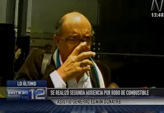 Edwin Donayre se negó a responder sobre proceso por robo de combustible