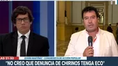 Edwin Martínez: No creo que denuncia de Chirinos tenga eco - Noticias de patricia-juarez